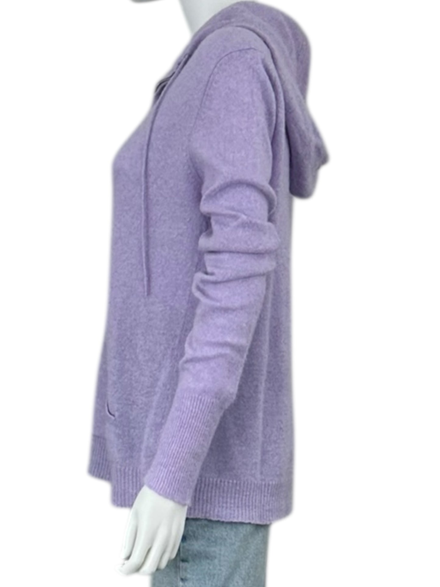 BRODIE Lavender 100% Cashmere Sweater Jacket Size L