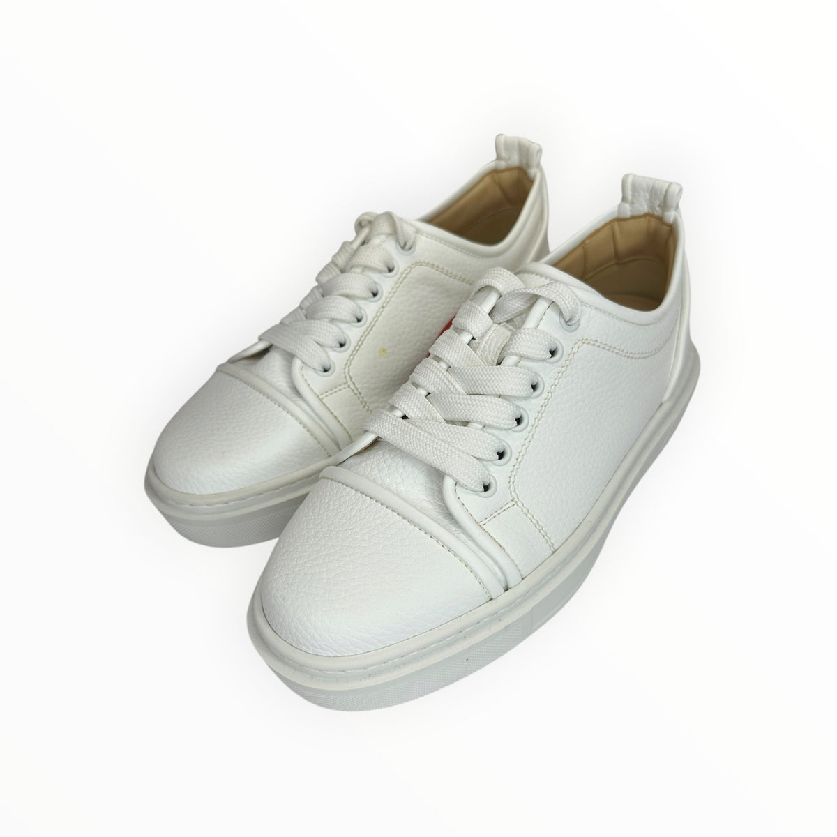 Christian Louboutin White Adolon Donna Low Top Sneakers Size 37