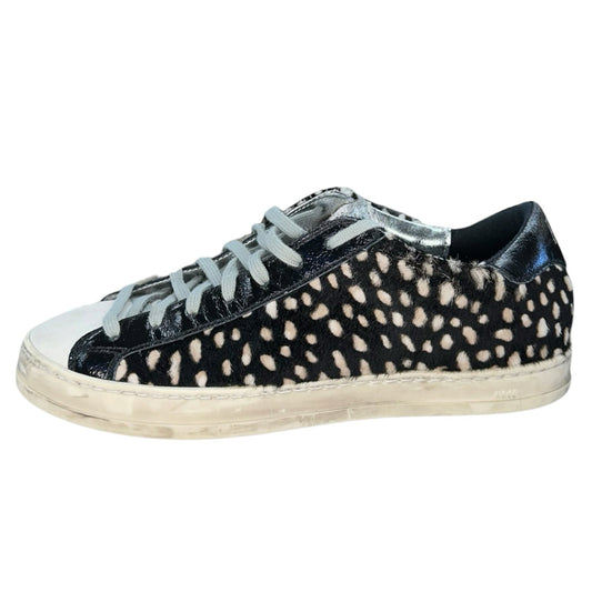 P448 John "Cowiena" Spotted Calf-Hair Low-Top Sneakers Size 39