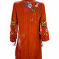 Johnny Was Persimmon Ulla V-Neck Effortless Dress Size XS