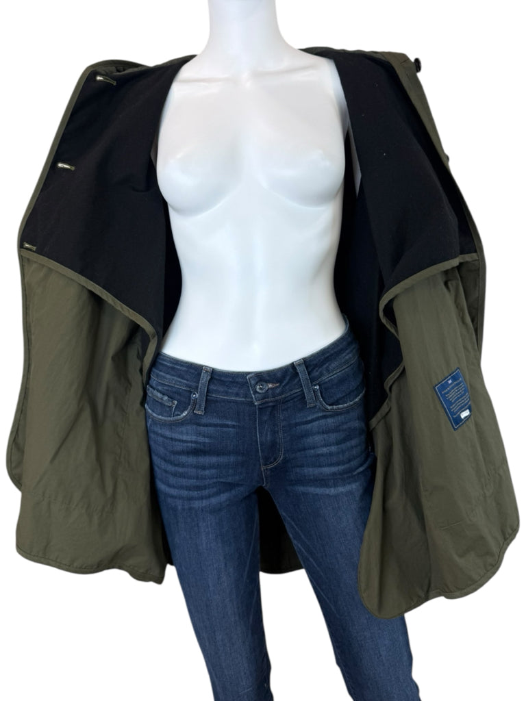 Toast x Lavenham Olive Hooded Poncho Size O/S