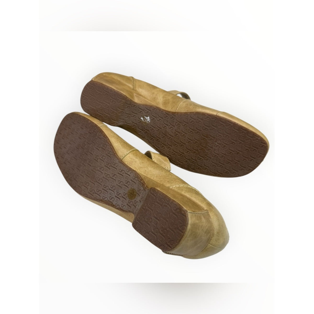 Josef Seibel Tan Distressed Leather Cara Mary Jane Pump Size 37