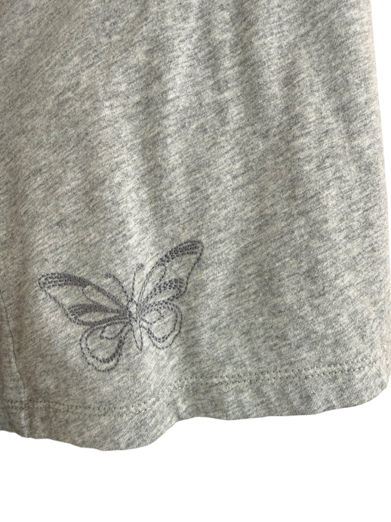 Johnny Was Gray 100% Cotton Long Sleeve Tee Size S