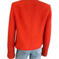 Talbots Orange Berkshire Wool Blend Cropped Jacket Size 8