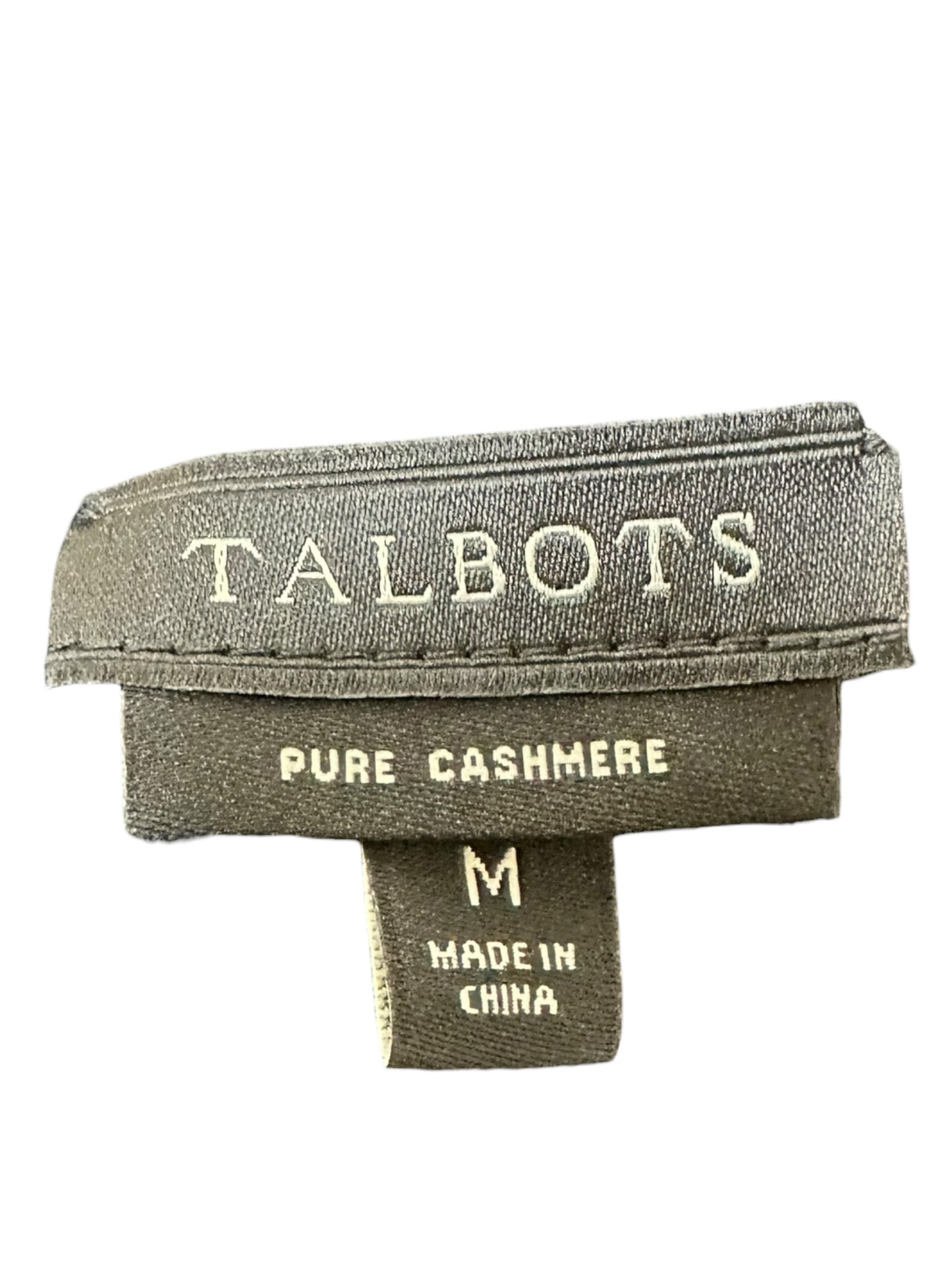 Talbots Black 100% Cashmere Ribbed Sweater Size M