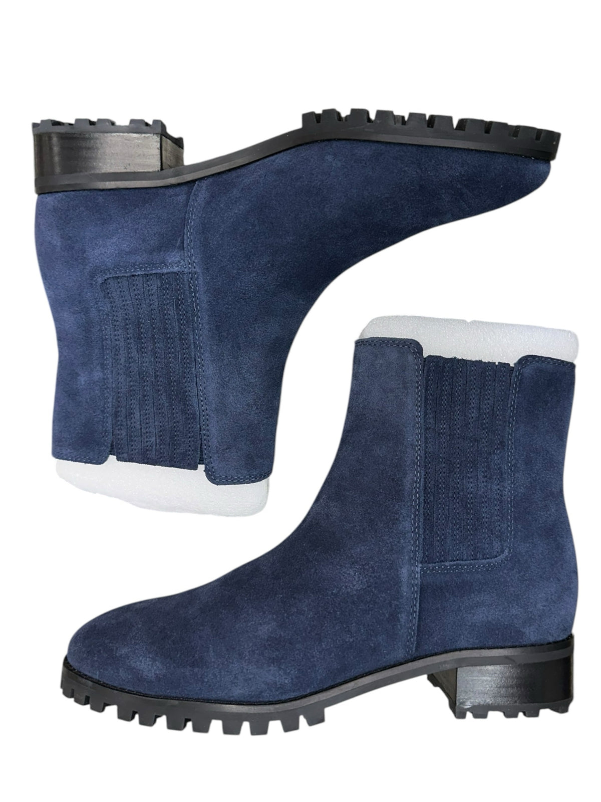 Talbots New Navy Blue Tish Suede Ankle Booties Size 6.5
