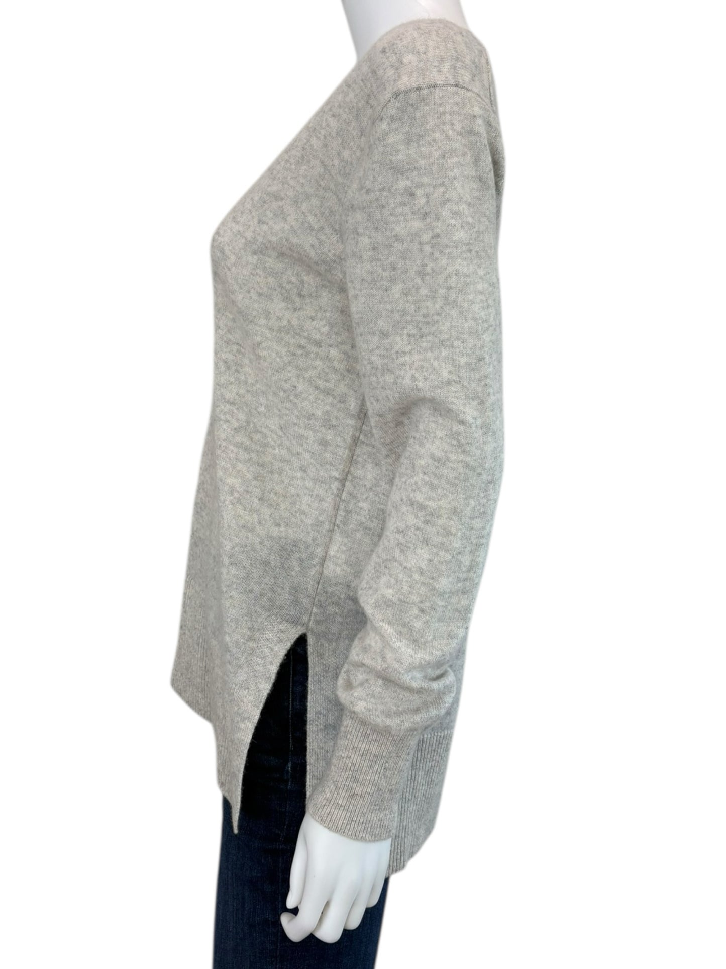 WHITE + WARREN Gray 100% Cashmere Sweater Size XS