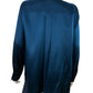 LAFAYETTE 148 NEW YORK Blue 100% Silk Button-Down Shirt Size L