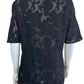Reiss Black Floral Burnout Blouse Size 4