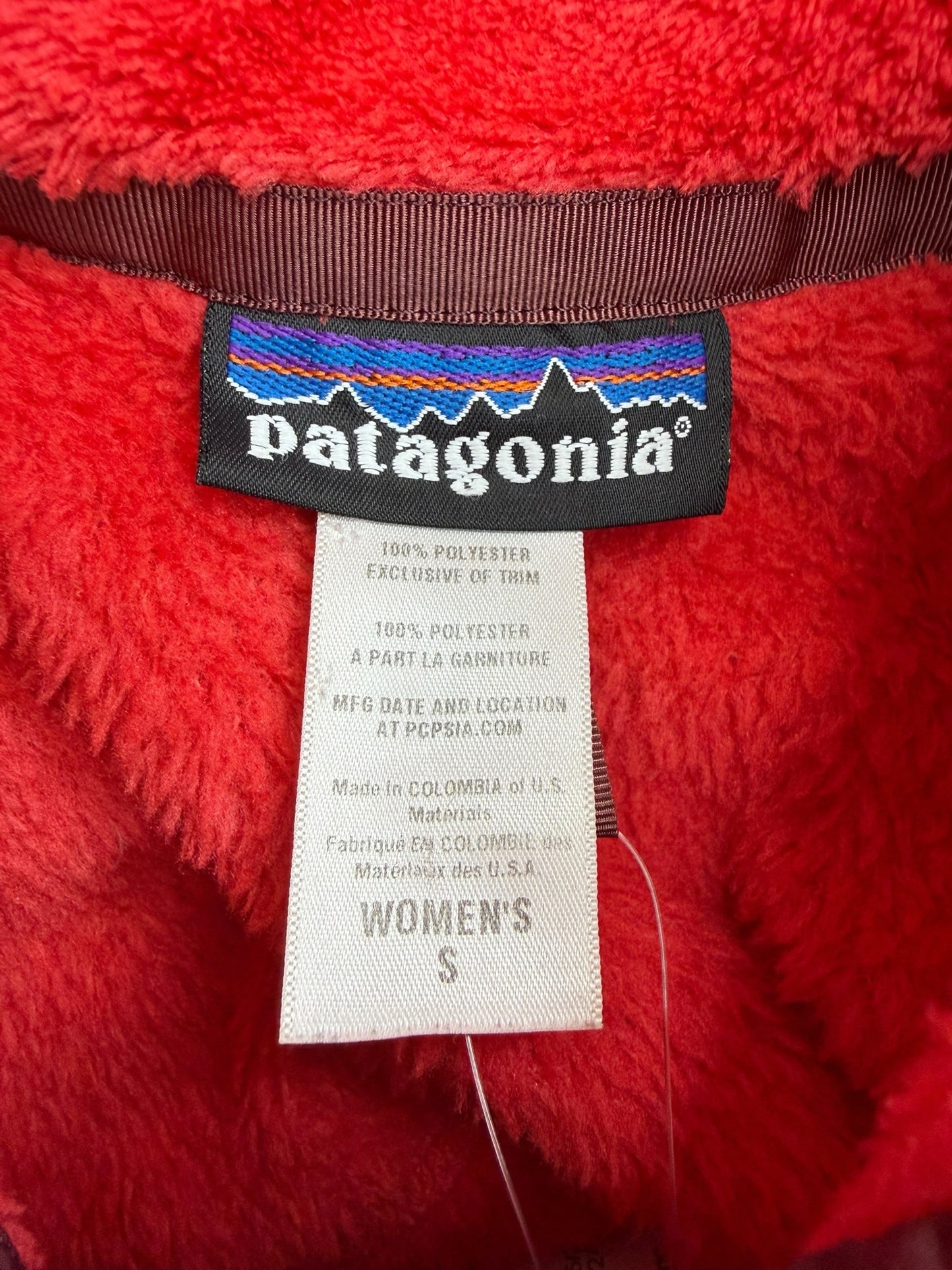 patagonia Red Re-Tool Snap-T Pullover Size S
