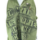 Custom Green Graphic Embellished Button-Down Shirt Size S