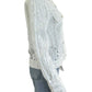 Johnny Was JADE White Linen Eyelet Top Size S