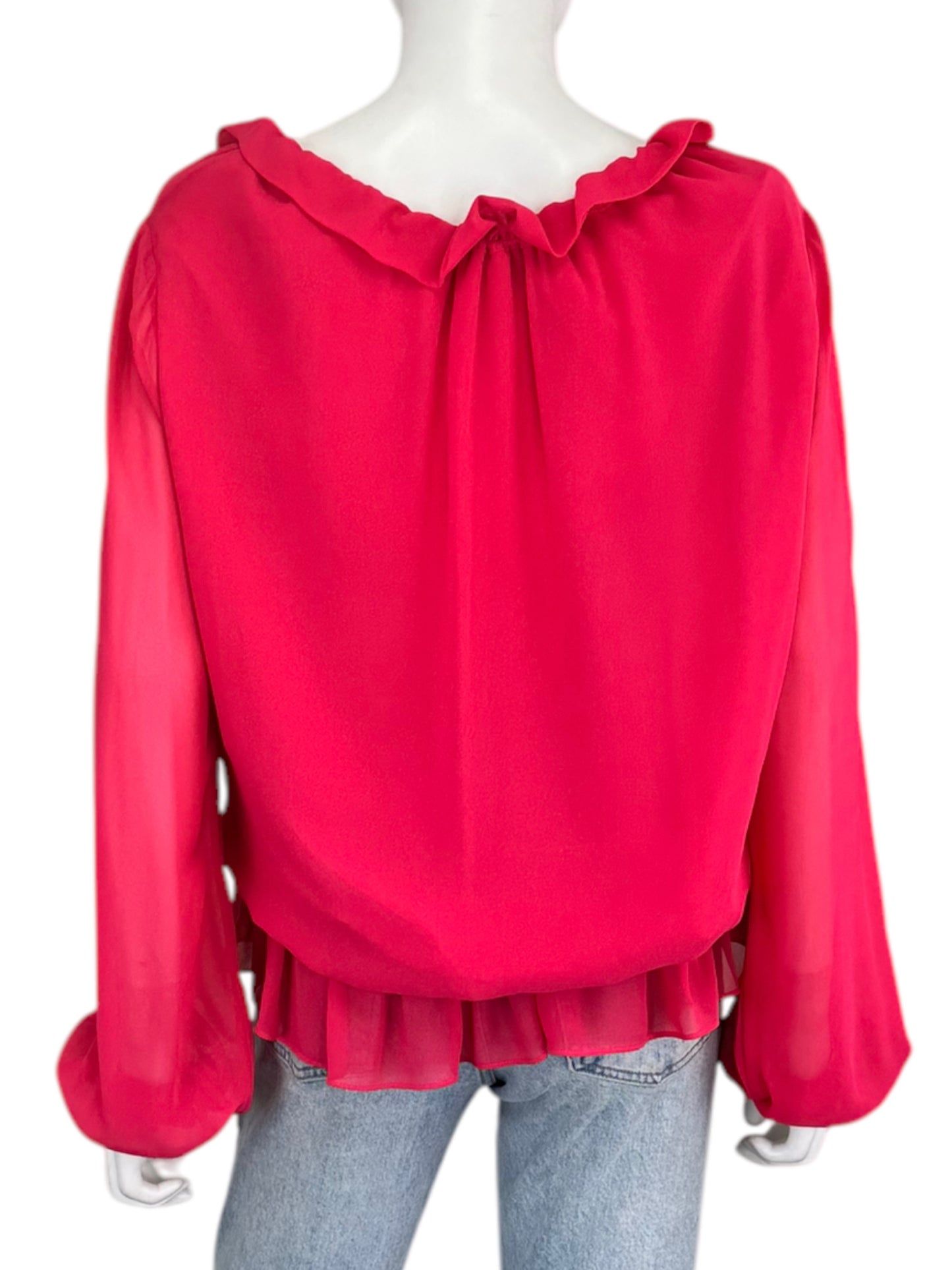 Haute Hippie Hot Pink Blouse Size M