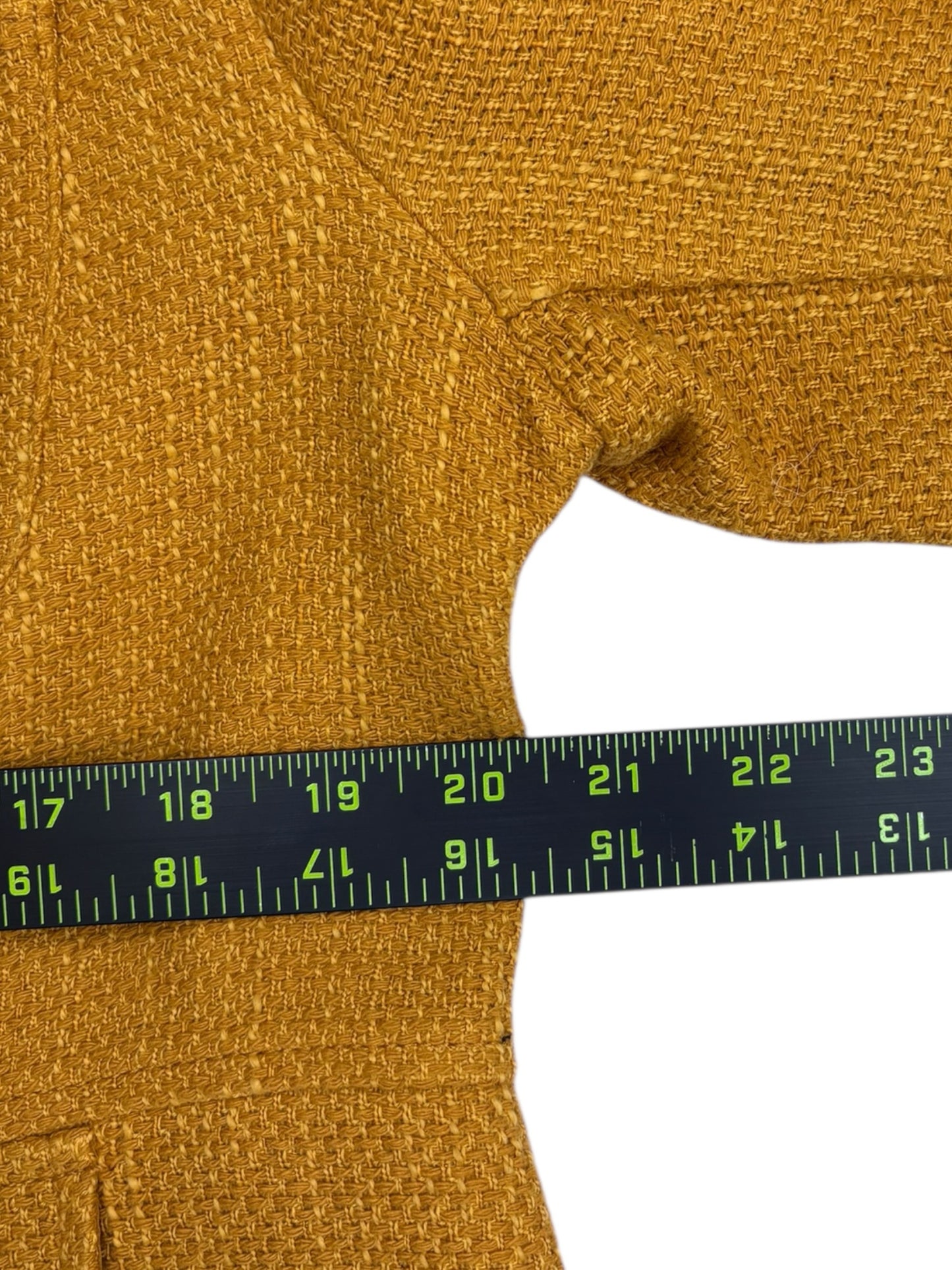 Chico's Yellow Cotton Coat Size L