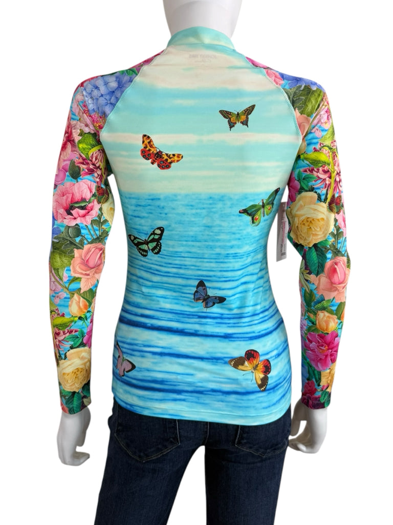 Johnny Was Costa Azul  Surf Shirt Size M