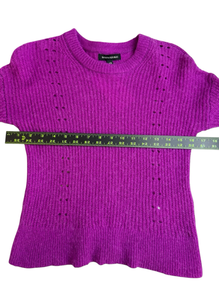 BANANA REPUBLIC Purple Wool Alpaca Sweater Size XS