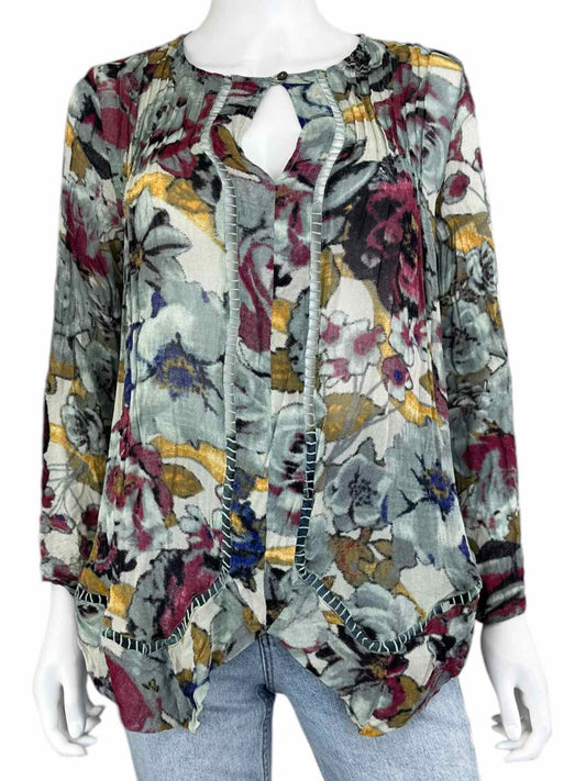 JOHN MARK Floral Blouse Size S