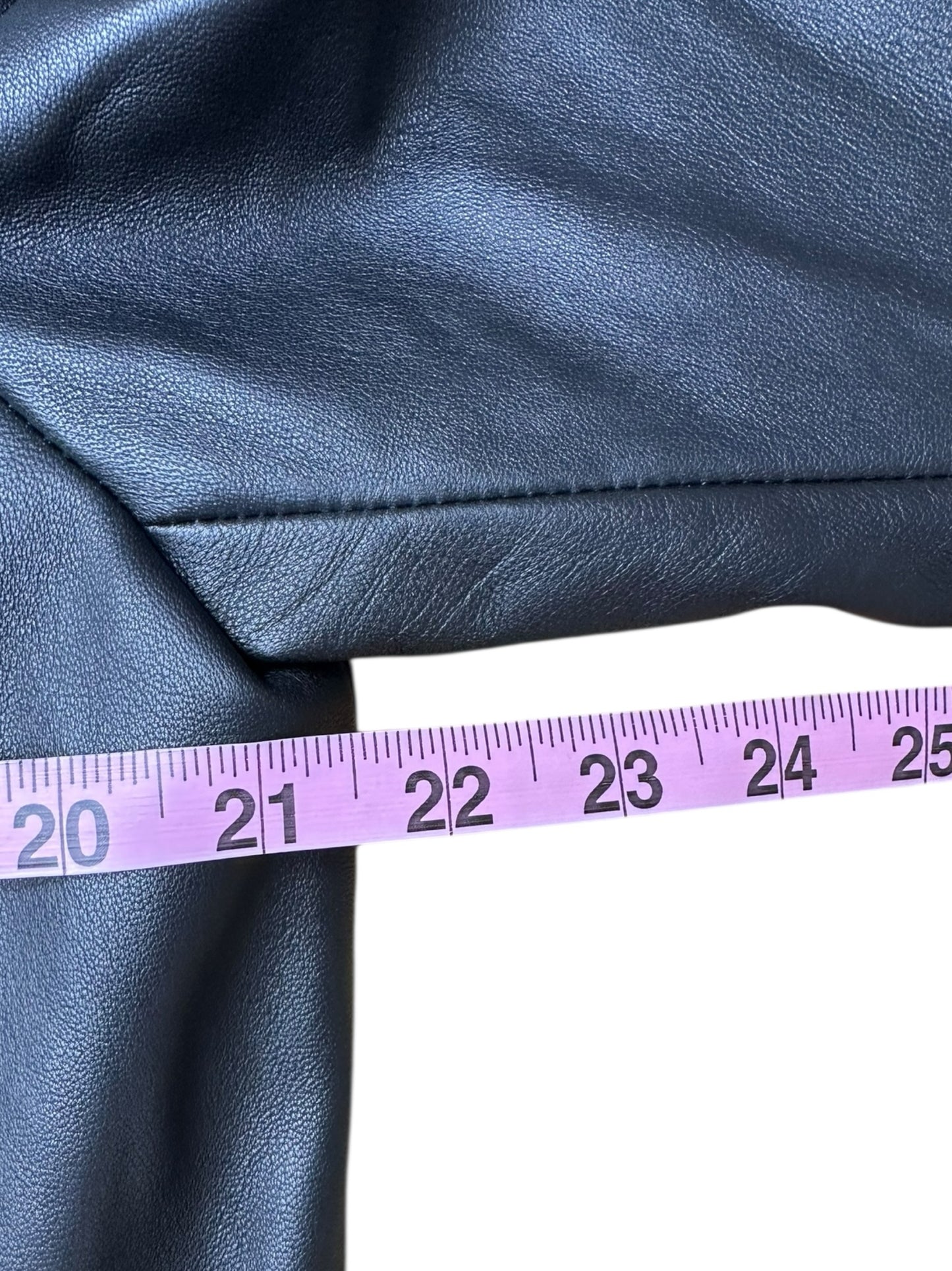 PAIGE Black Genuine Leather Blazer Size 10