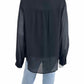 joie Size L Black 100% Silk Button-down Shirt