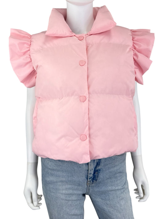 Bucketlist Pink Puffer Jacket Size S