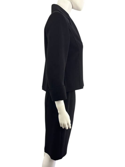 TAHARI Black Skirt Suit Size 4