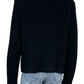 MILLY Black Wool Blend Sweater Cardigan Jacket Size L