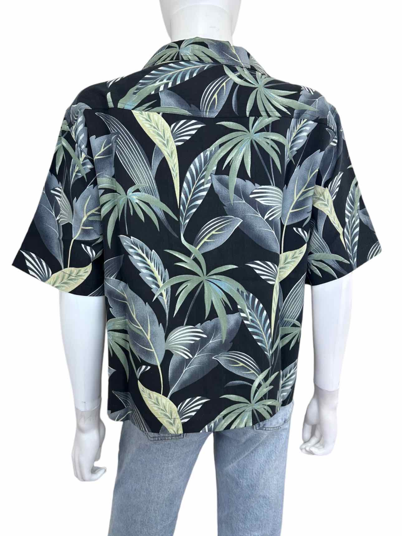 Tommy Bahama Tropical Print Silk Button-Down Shirt Size M