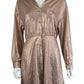 SELF CONTRAST NWT Rose Gold Mini Dress Size L