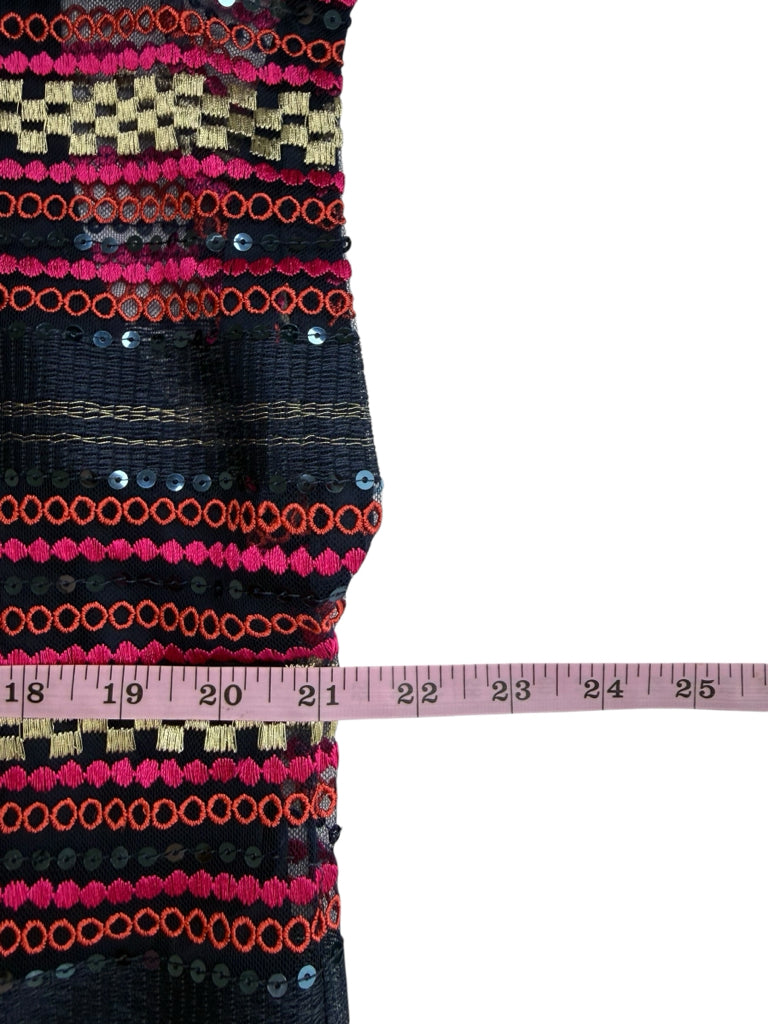 TRINA TURK Multicolor Embroidered & Sequin Mini Dress Size 14