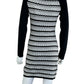 TRINA TURK Black and White Striped Casual Dress Size S