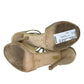 JIMMY CHOO Nude Patent Leather Azia 110MM Gladiator Sandals Size 40