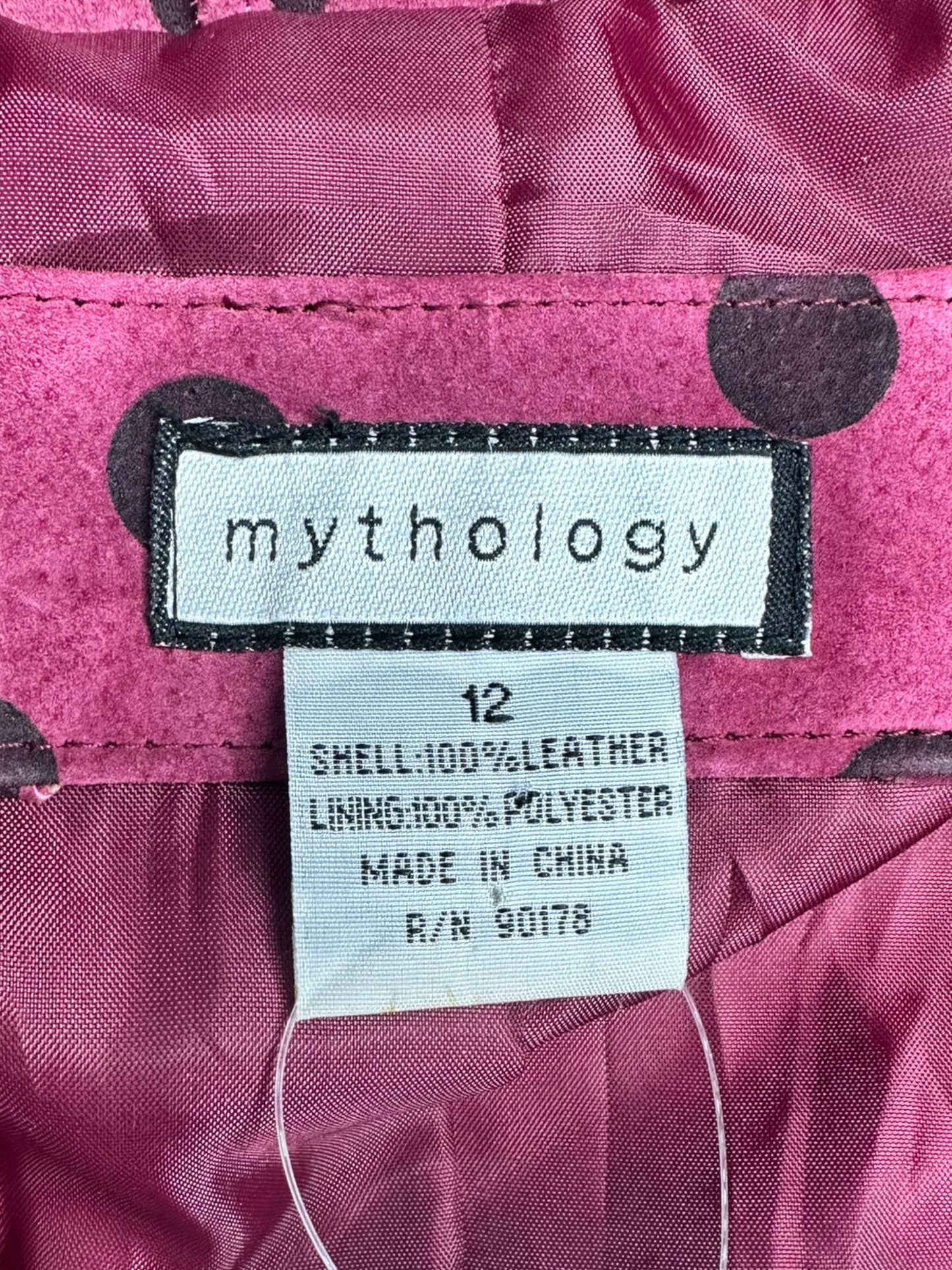 Mythology Polka Dot Leather Jacket Size 12