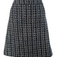 J. Crew Black Navy White and Cream Skirt Size 14