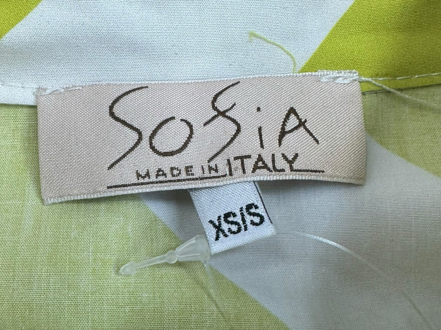 Sofia Yellow and White Casual Dress  Size XS/S