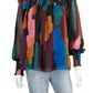 Willa Story Brushstroke Cates Blouse Size M