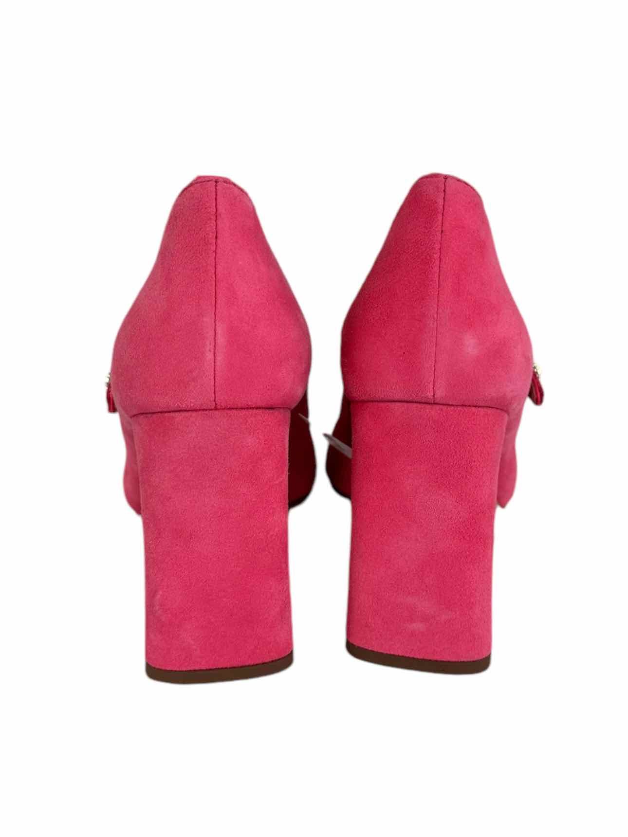 Kate Spade Maren Mary Jane Pink Suede Heels Size 6