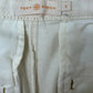Tory Burch Cream Twill High Waisted Wide Leg Pants Size 6