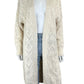 stitch drop Cream Knit Duster Size M