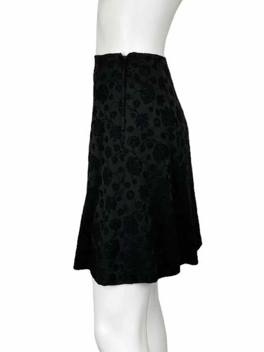 Giorgio Armani Black Floral Skirt Size 38