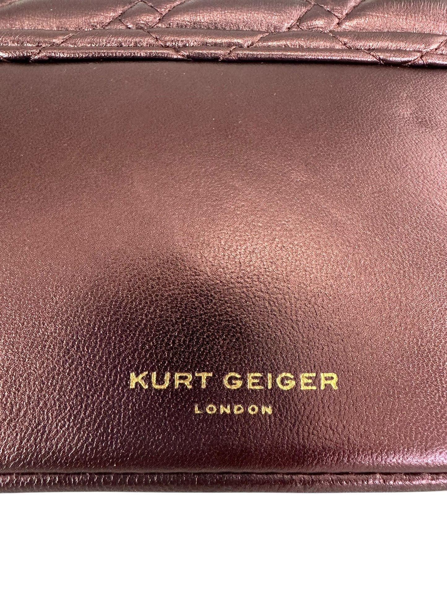 Kurt Geiger Metallic 'Mini Kensington' Designer Handbag