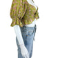 Spell & the Gypsy Green and Pink Blouse Size S