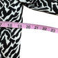 Chico's NWT Zebra Jacquard Topper Coat Size M