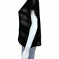 EILEEN FISHER Black Sheer Striped Sweater Size XXS