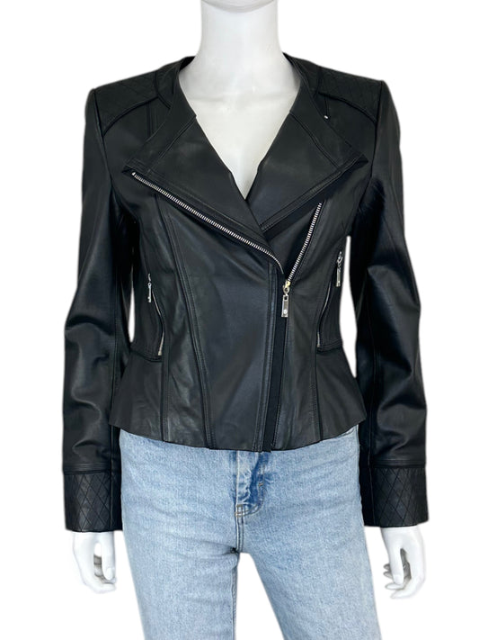 White House Black Market Leather Jacket Size S