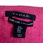 TAHARI 100% Cashmere Pink Sweater Size M