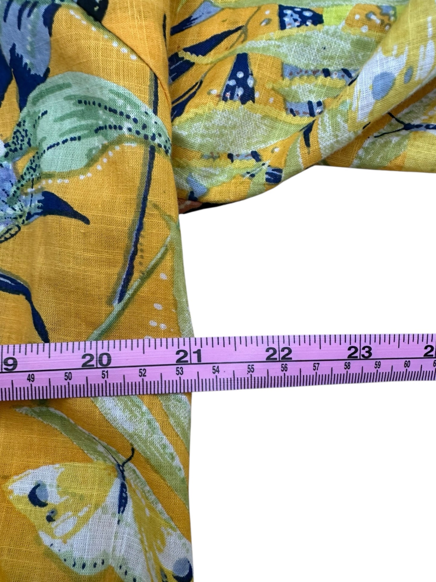maeve Yellow Button Down Blouse Size XS