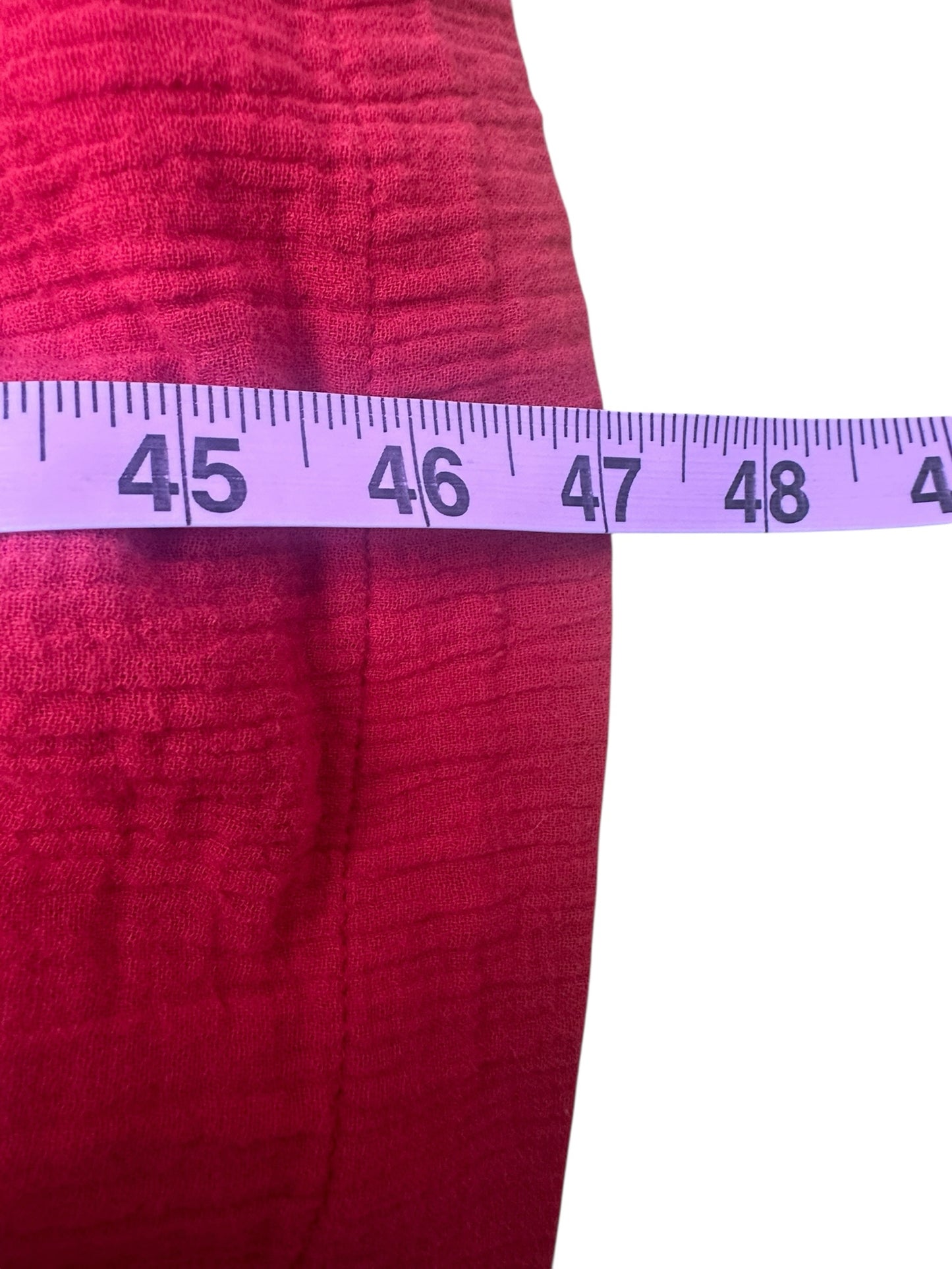 100% Cotton HATCH Red Maxi Dress Size 2