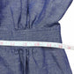 Boden Blue Chambray Linen Blend Dress Size 6 Long