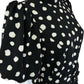 Adelyn Rae NWT Black Darlene Polkadot Mini Dress Size M