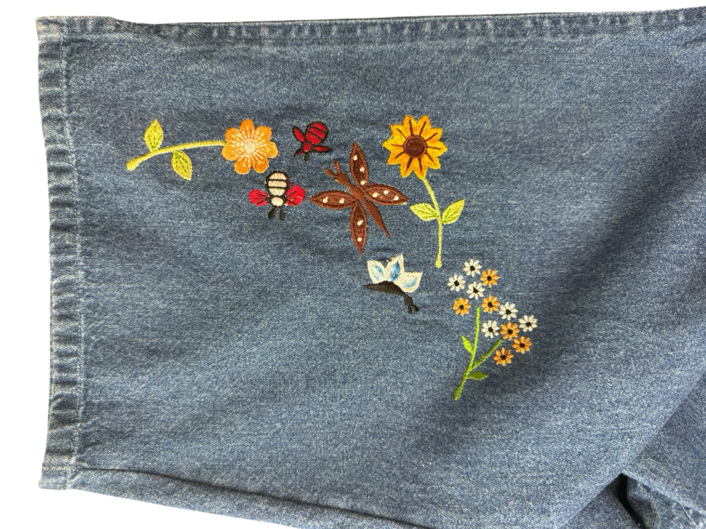 AGAPO NWT Vintage Floral Embroidered Overalls Size M